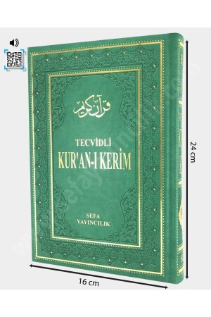 إنز-كومبيوتر يطلق عليه القرآن مع طاجويد متوسط الحجم القرآن الأخضر مع طاجويد - Sefa Yayıncılık