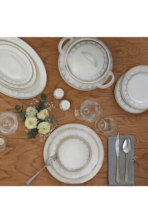Dinnerware Set 60 Pieces New Bone New Mathilda 600. 15. 01. 2222 - Emsan