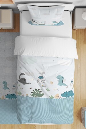 Dinosaurier-Alter-gemustertes Einzelbett-Baby-Kinderbettwäsche-Set evnev00098 - Evpanya