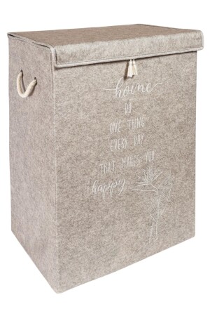 Dirty Laundry Basket with Felt Cover Foldable Storage Box Multi-Purpose 55x30x40 dop11822497igo - Faiend
