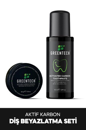 مجموعة تطهير الأسنان من MNZ (عربة الأسنان 50 مل + مسحوق 50 جرام) - Greentech