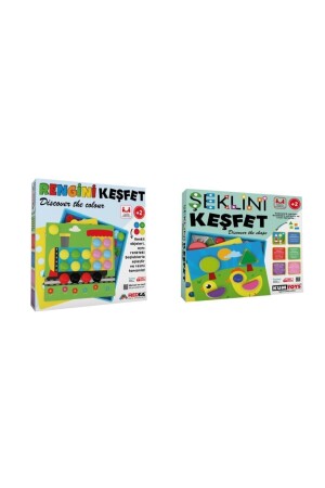 Discover Its Shape Discover Its Color 2-Piece Play Set For Ages Over 2 AB-34554386279 - Redka/KumToys