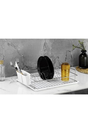 Dish Rack Dish Basket Single Layer Plate Rack Chrome - Sas Haus