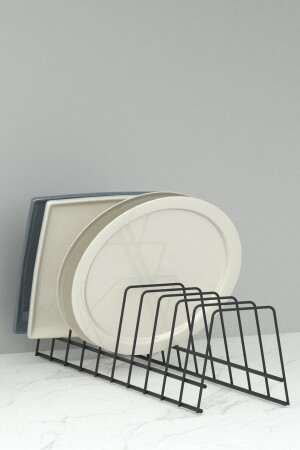 Dish Rack Plate Cup Rack In-Cabinet Plate Organizer Plate Rack Cup Holder Pot Cover - Zabata