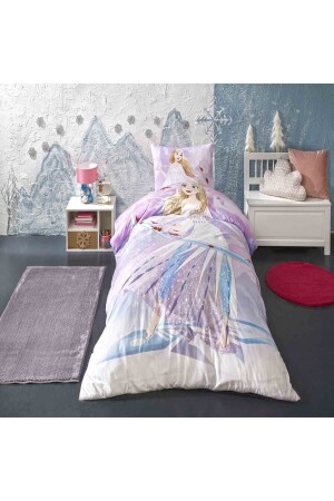 Disney Frozen Breezy Pamuk Tek Kişilik Nevresim Takımı Iki Yüzü Desenli Lastikli 160 Cm X 220 Cm 90558 - Taç