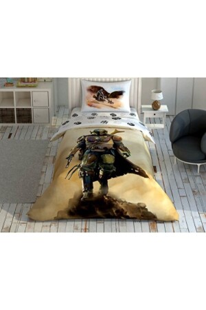 Disney Mandalorian Dust Cloud Lizenziertes Baumwoll-Bettbezug-Set 60259522 - Taç