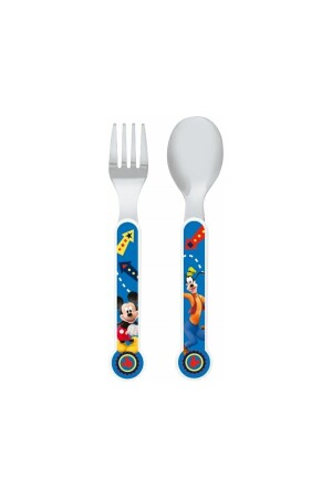 Disney Mickey Fun House Kids Fork Spoon Set TRU-6520552 - kbobaby