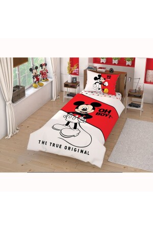 Disney Mickey Mouse Check Animate Cotton Licensed Duvet Cover Set 60212054 - Taç