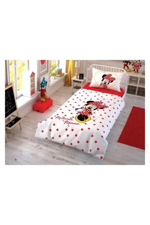 Disney Minnie Check Animate Duvet Cover Set Tk 3710 - Taç