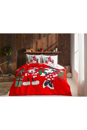 Disney Minnie&mickey Christmas Cotton Double Duvet Cover Set 000000001000044784 - Taç