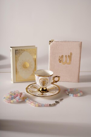 Divine Peace Gift Set - White Islamic Gift Set with Gold Detail - Islamic Gift Set for Ramadan - Huge Home