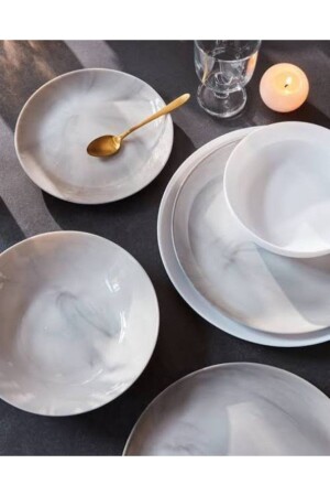 Diwali Granite Marbre 24 Piece Dinnerware Set Q-0216 - Luminarc