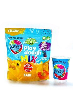 DIY Play It Yourself Natural Play Dough Powder Mix-yellow - Mammacomicadough