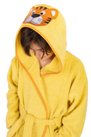 DM HOODED GIRL BOY CHILDREN'S BATHROBE - LEOPARD PRINT - Dm Home Collection