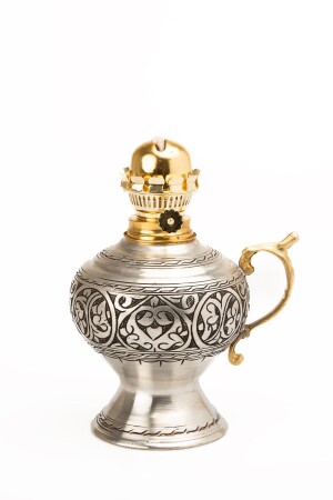 Dmt Gaziantep Copper Ottoman Heavy Hand Embroidered Gas Lamp Load:38cm Thickness:0,8mm DMT-19056 - DMT COPPER HOME