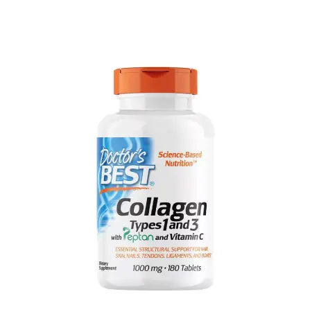 Doctor's Best Collagen Types 1 and 3 + Vitamin C 1000 mg (180 Tablets) - Doctor's Best