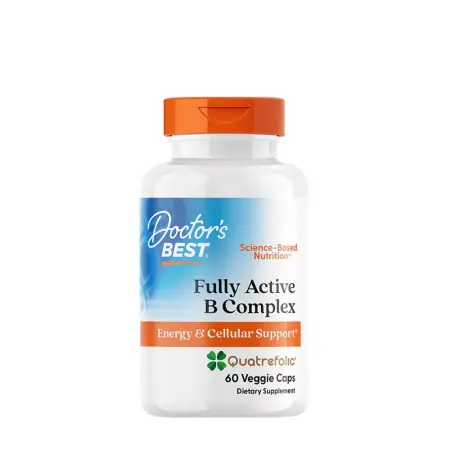 Doctor's Best Fully Active B Complex with Quatrefolic (60 Capsules) - Doctor's Best