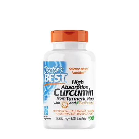 Doctor's Best High Abs. Curcumin From Turmeric Root + C3 (120 Tablets) - Doctor's Best