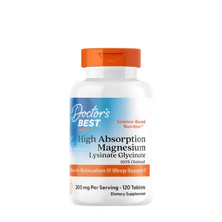 Doctor's Best High Absorption Magnesium 100 mg (120 Tablets) - Doctor's Best