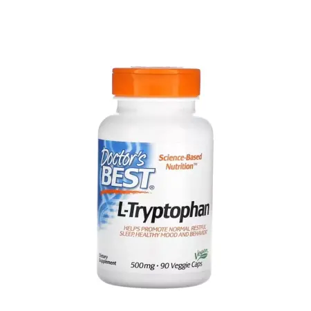 Doctor's Best L-Tryptophan 500 mg (90 Veggie Capsules) - Doctor's Best