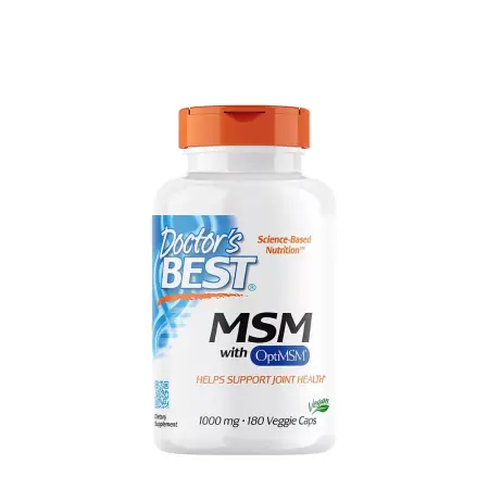 Doctor's Best MSM with OptiMSM 1000 mg (180 Capsules) - Doctor's Best
