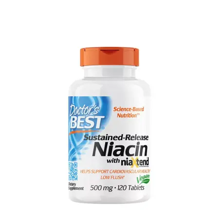 Doctor's Best Time-Release Niacin with Niaxtend 500 mg (120 Tablets) - Doctor's Best