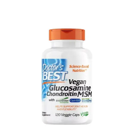 Doctor's Best Vegan Glucosamine & Chondroitin & MSM (120 Veggie Capsules) - Doctor's Best