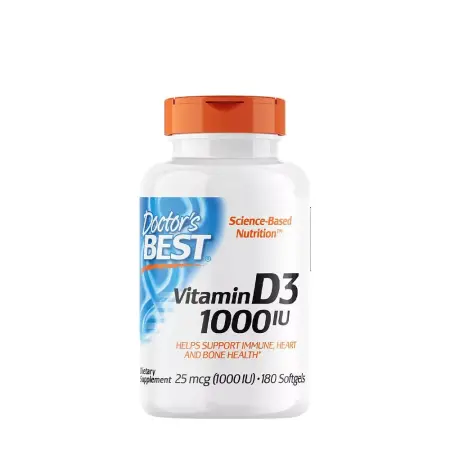 Doctor's Best Vitamin D3 1000 IU (180 Softgels) - Doctor's Best