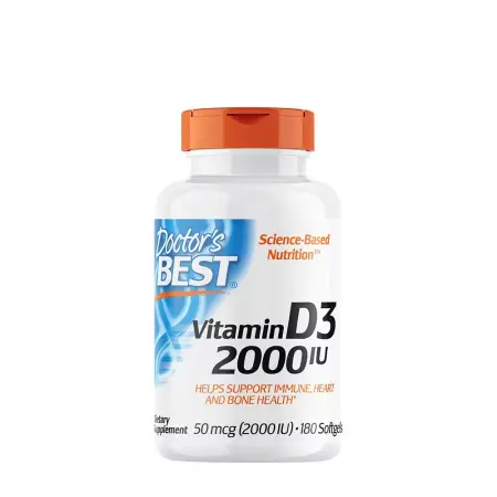 Doctor's Best Vitamin D3 2000 IU (180 Softgels) - Doctor's Best