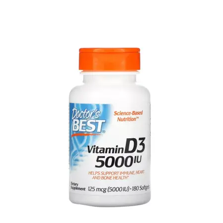 Doctor's Best Vitamin D3 5000 IU (180 Softgels) - Doctor's Best