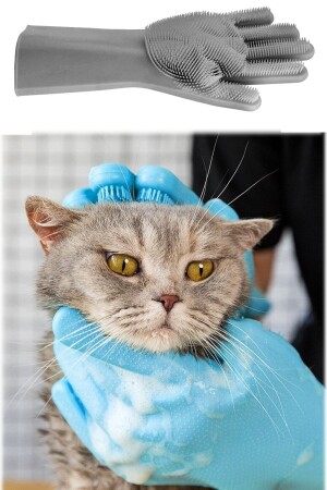 Dog & Cat Washing Bath Glove Massage Effective Lice Remover Pet Glove Silicone Pet Pro - Utelips