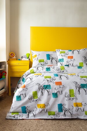 Dog Printed Girl Boy Kids Teen Room Cotton Single Duvet Cover Set Dog Sleeping Set TYC00457116714 - Leruum London