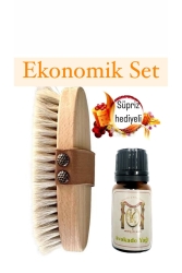 Doğal At Kılı Selülit Fırçası Ve Avokado Yağı TYC00576829939 - Konaklı