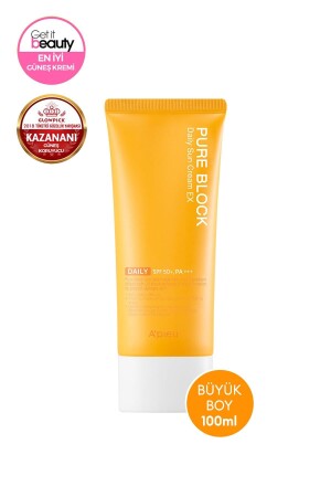 Natürlich aussehende Sonnencreme A'PIEU Pure Block Natural Daily Sun Cream EX SPF50+/PA+++ 8809581450684 - Missha