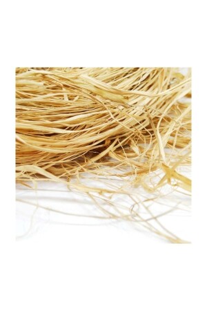 Doğal Rafya Muz Lifi Naturel Ip - Saman Ip- Süsleme Malz. 100 gr - Bambapaw