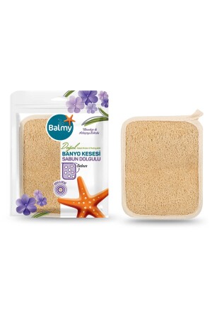 Doğal Sabun Dolgulu Kabak Banyo Kesesi BALMY7392 - Balmy