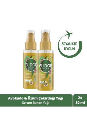 Doğanın Enerjisi Serum Saç Bakım Yağı Avokado Ve Üzüm Çekirdeği Yağı 80ml X2 Adet - Elidor
