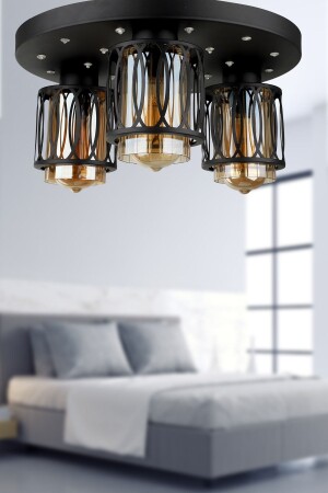 Doha 3. Chandelier with Black LED Remote Control BEG1208BEG03 - Begüsa