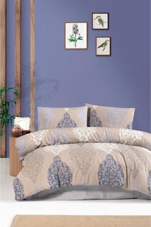 Dohol King Size Duvet Cover Set - Mulberry