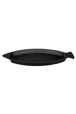 Döküm Balık Tabağı Döküm Demir Yekpare Kulplu Ölçü 15x24cm. LV ECO BT 1524 T8 - Lava