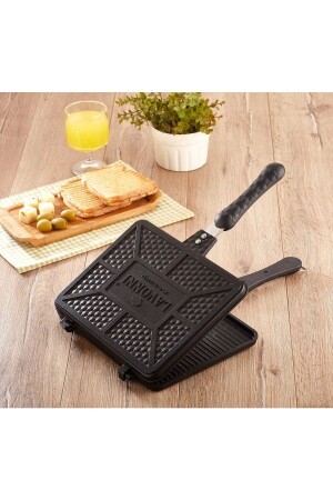 Döküm Büyük Boy Ocak Ustü Döküm Tost (en:26cm Boy:20cm) Lavonni tost - lavonni