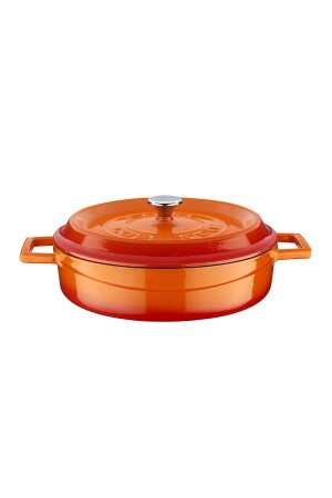 Döküm Çok Amaçlı Yayvan Tencere. Trendy Serisi Çap(Ø)24cm. LV Y ST 24 K2 - Lava