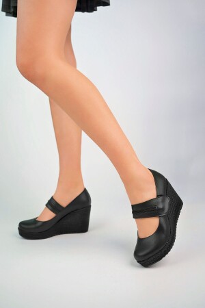 Dolgu Taban Fermuar Detaylı Kadın Ayakkabı - Epaavm