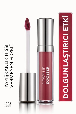 Dolgunlaştırıcı Dudak Parlatıcısı (KOYU PEMBE) - Dewy Lip Booster - 005 Vintage - 8690604619078 - Flormar