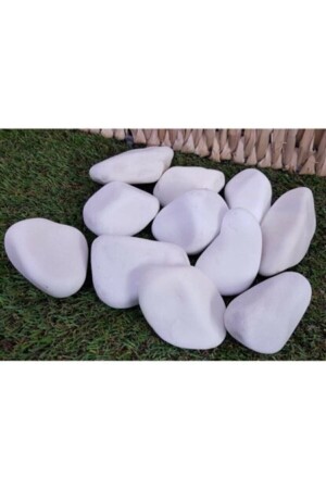 Dolomite Stone White 25 Kg 6-10 Cm River Stone Pebble Stone Garden Ornamental Stone Dolomite Stone Decorative Stone Loche - Ekodoğa
