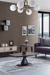Dolunay 6 Lı Eskitme Beyaz Camlı Avize 8510-6 - Lumexx