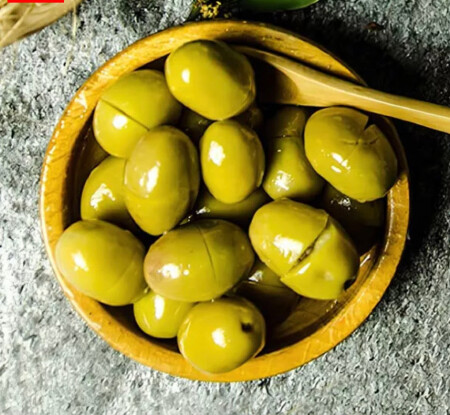 Domat Kırma Yeşil Zeytin - Halal