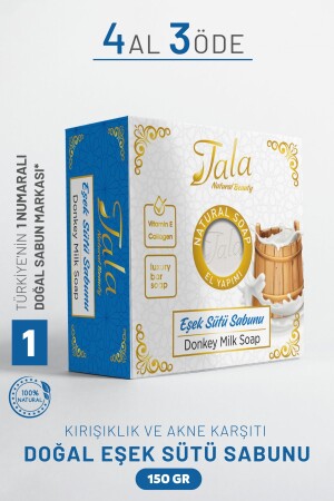 Donkey Milk Soap Natural Anti-Wrinkle and Acne 150 Gr - Tala