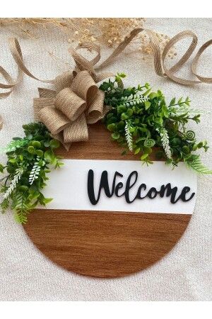 Door Ornament - Exterior Door Ornament Welcome - Door Front Accessory Syh. HB-121 - HOBİ55