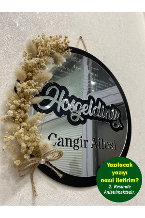 Door Ornament Personalized Named Decorative Gold Plexi Exterior Door Ornament eslazer01 - eslazerkesim